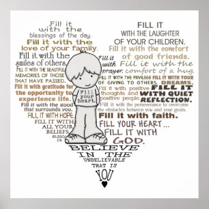 Poster Preencha seu coração