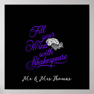 Poster Preencha Sua Mente com Shakespeare O Presente Defi