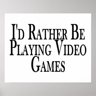 Póster Preferencialmente A Reproduzir Videos games