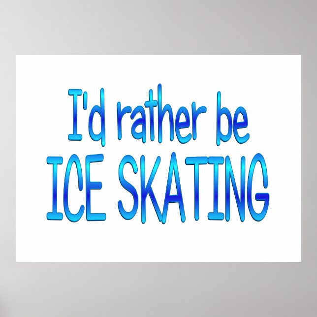 Poster Preferencialmente ser Ice Skating (Frente)