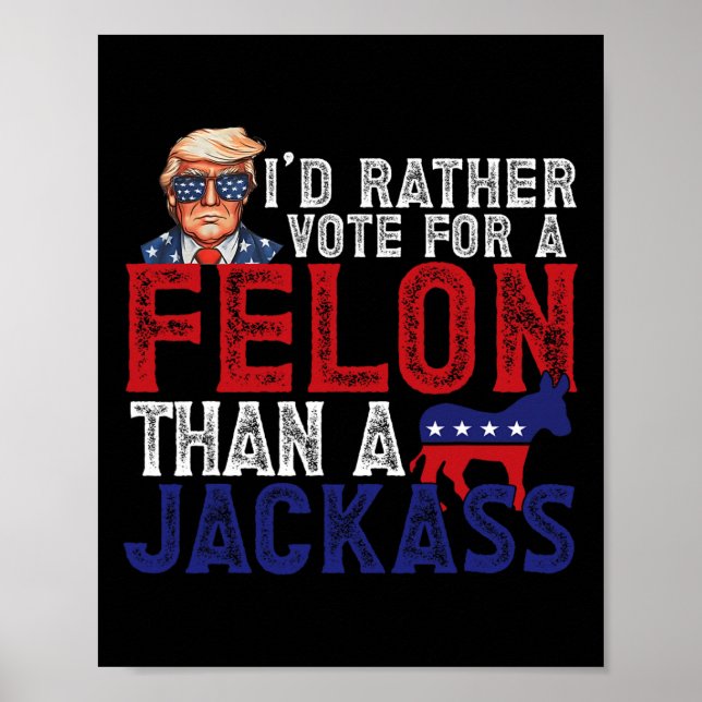 Poster Preferencialmente Vota Para Felon Do Que Jack Funn (Frente)