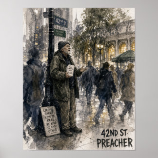 Poster Pregador de Rua do Bryant Park