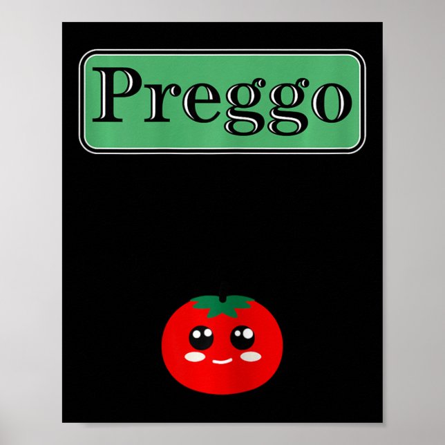 Poster Preggo Sauce Engraçado Maternidade Engraçado Figur (Frente)