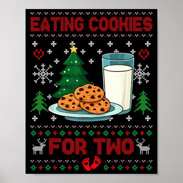 Poster Pregnancy New Mom Baby Pregnant Christmas Couples  (Frente)