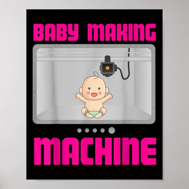 Poster Pregnancy Reveal &amp; Announcement Baby Making Ma (Frente)