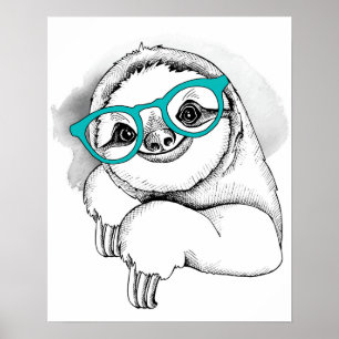 Poster Preguiça do hipster