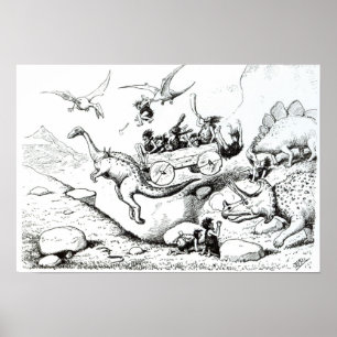 Póster Prehistoric Peeps, 1894