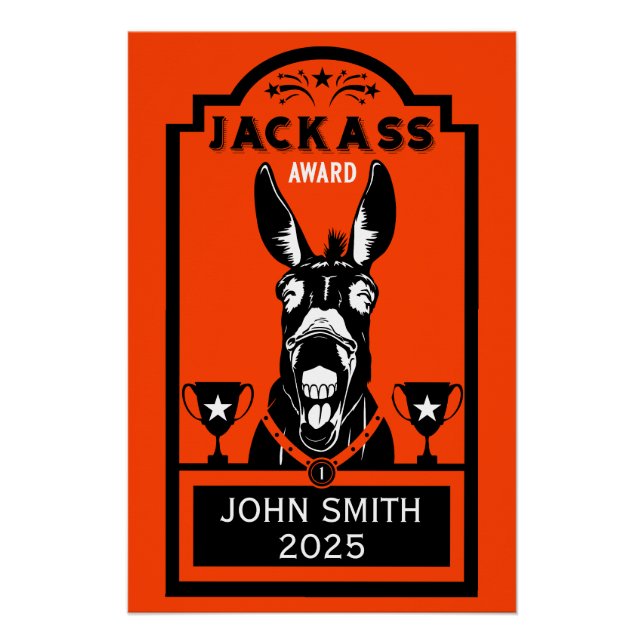 Póster Prêmio de Jackass (Frente)