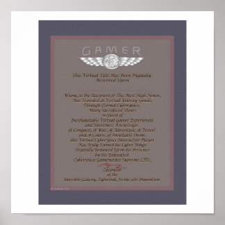 Póster Prêmio DE JOGO