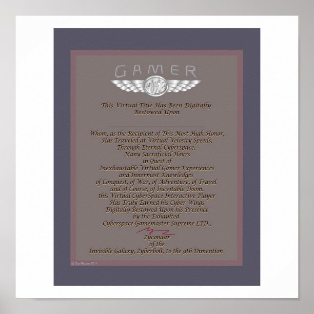 Póster Prêmio DE JOGO (Frente)