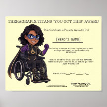 Prêmio de Motivação Super-Herói de Terapia Pediátr