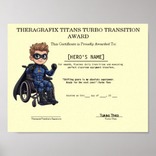 Poster Prêmio de Transição Turbo Theo Educação Especial