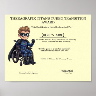 Poster Prêmio de Transição Turbo Theo Educação Especial