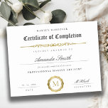 Poster Prêmio Dourado de Certificado de Conclusão Preto B<br><div class="desc">Se precisar de mais alguma personalização,  por favor,  sinta-se à vontade para me enviar uma mensagem em yellowfebstudio@gmail.com.</div>