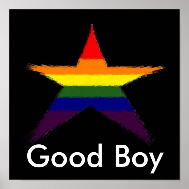 Póster Prêmio Rainbow Star (Frente)