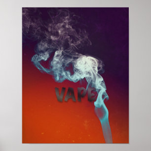 Poster Premium de Nuvem de Vape Trippy