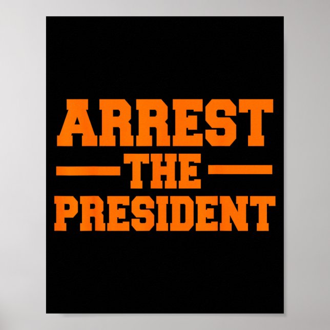 Poster Prender o presidente impeachment donald trump pres (Frente)