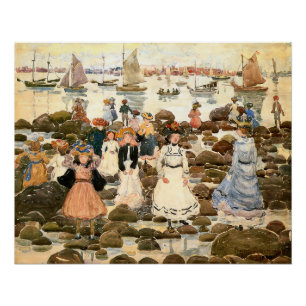 Póster Prendergast - Low Tide, Beachmont,