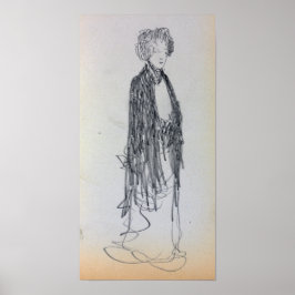 Poster Prendergast - Mulher em Pé