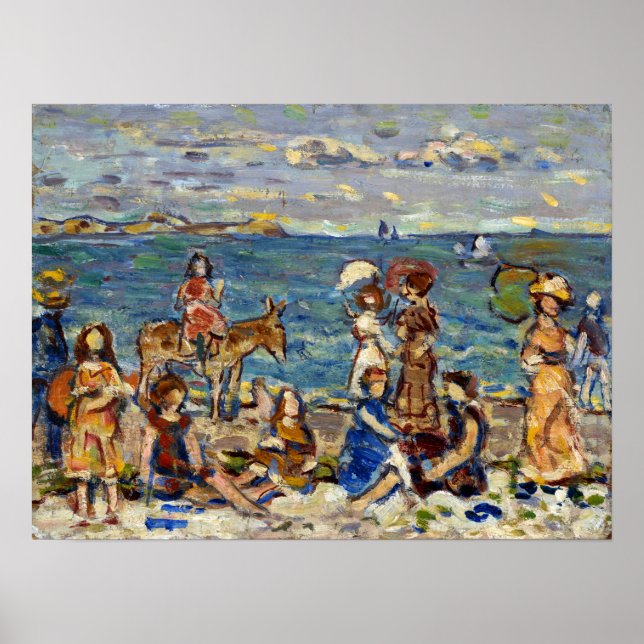 Poster Prendergast - Na Praia (Frente)