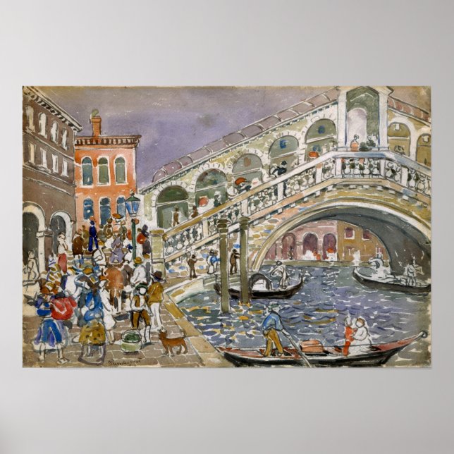 Poster Prendergast - Ponte Rialto (Frente)