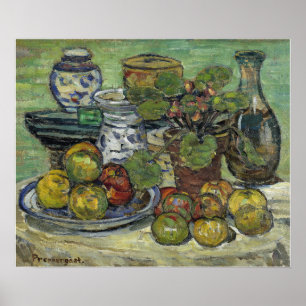 Poster Prendergast - Vida Estática Com Maçãs