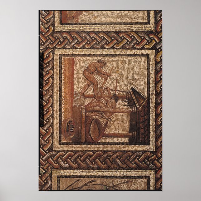 Poster Prensagem de azeitona, originária de (Frente)