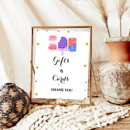 Poster Preparado para pop Popsicle Oferta e Cartão de Chá