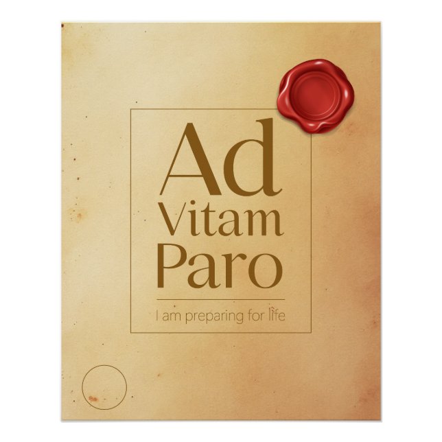 Póster Preparation Motivational Quote - Latin Poster Art (Frente)