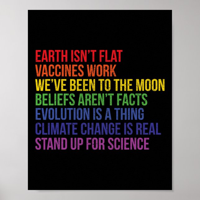 Poster Prepare-se para a ciência que a Terra Real não é p (Frente)