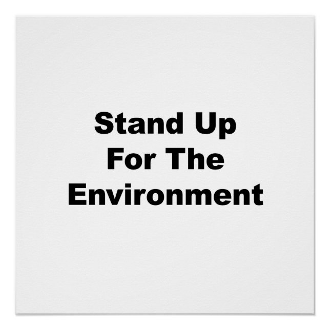 Póster Prepare-se para o Sinal de Protesto Ambiental (Frente)