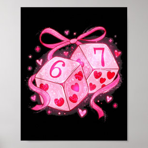 Poster Preppy 67 Dia dos Namorados Six Seven Dados 6 7 Ho