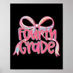 Poster Preppy Ck Para Escola 4ª Série Rosa Coquette Laço 