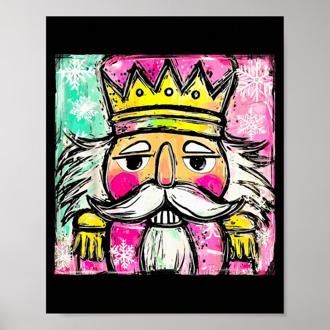 Poster Preppy Nutcracker Christmas Girly Xmas Costume Kid (Frente)