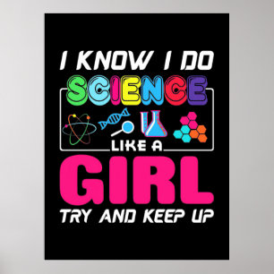 Poster Presente cientista Eu Sei Fazer Ciência Como Uma