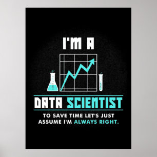 Poster Presente cientista Sou Um Cientista Da Informaçã