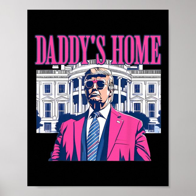 Poster Presente Conservador Republicano Pai Está em Casa  (Frente)