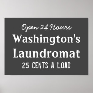 Poster Presente da arte da parede da lavagem automática