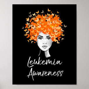 Poster Presente das borboletas de conscientização da leuc