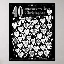 Poster Presente de 40º Aniversário de Lousa