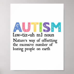Poster Presente de Admissão de Consciência do Autismo Def