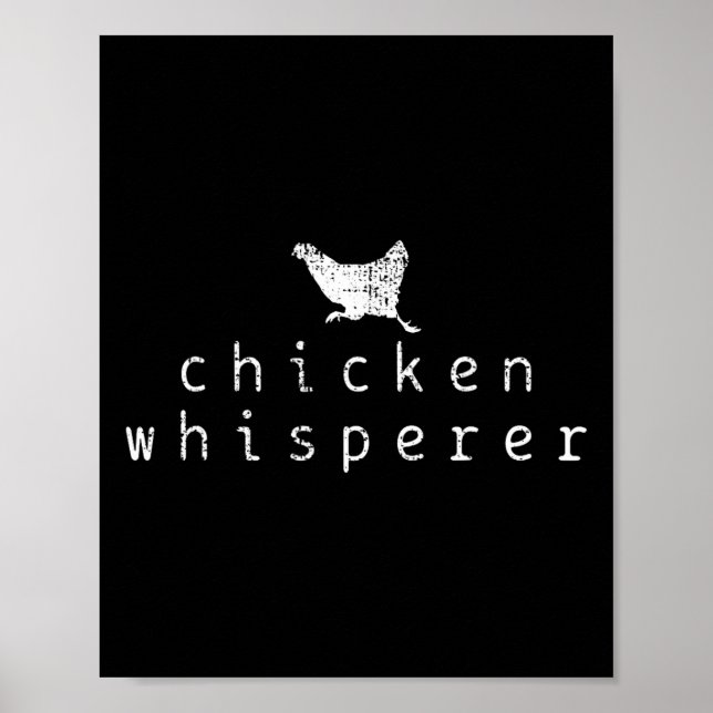 Poster Presente de Agricultor Sussurrador de Frango Vinta (Frente)