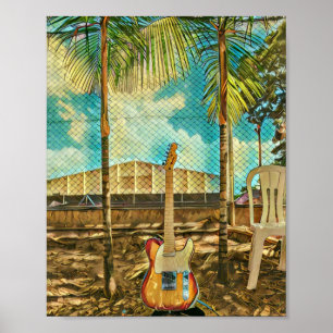 Poster presente de amante de guitarra