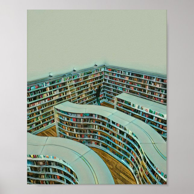 Poster presente de amante de leitura legal (Frente)
