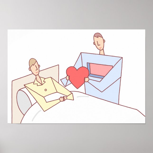 Poster Presente de amor. Transplante de coração. (Frente)