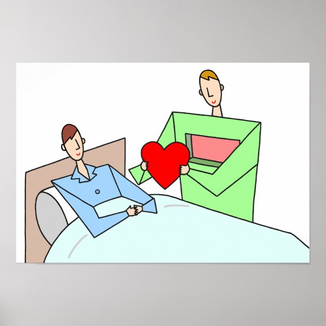 Poster Presente de amor. Transplante de coração. (Frente)