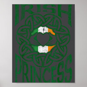 Poster Presente de Anel Claddagh de Nó Celta Princesa Irl