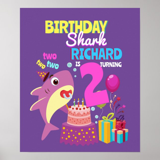 Poster Presente de Aniversário da Mamãe Personalizada Tia (Frente)