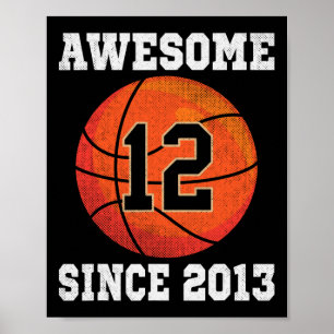 Poster Presente de Aniversário de 12 Anos para Amante de