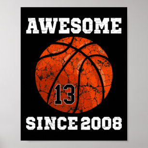 Poster Presente de aniversário de 13 anos para amante de